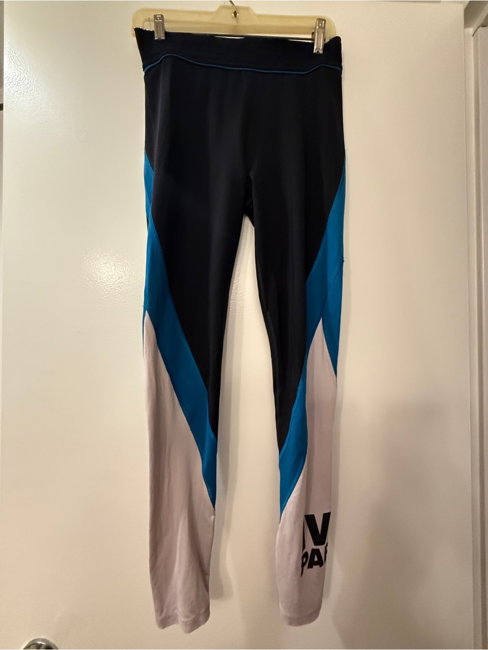 IVY PARK Black, Blue & White Colorblock Leggings